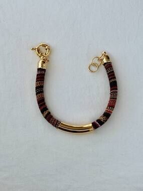 Colorful Rope Bracelet - 18k Gold Plated